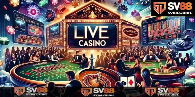 Live Casino với đa dạng trò chơi phổ biến